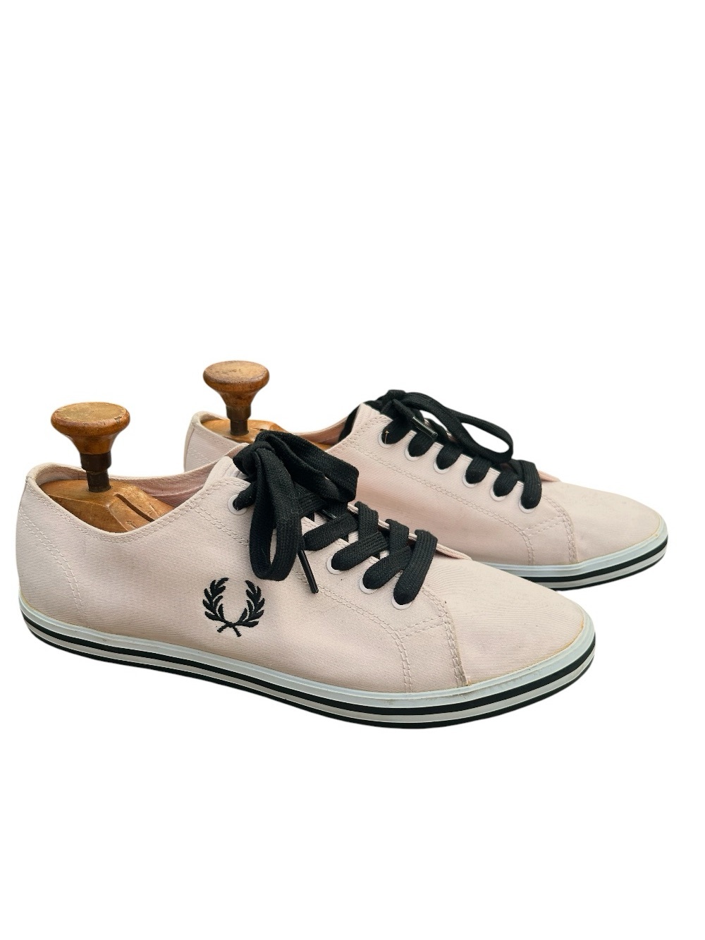 Fred Perry Kingston Twill Canvas Sneakers Light Pink Mens Size 9